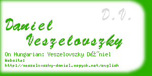 daniel veszelovszky business card